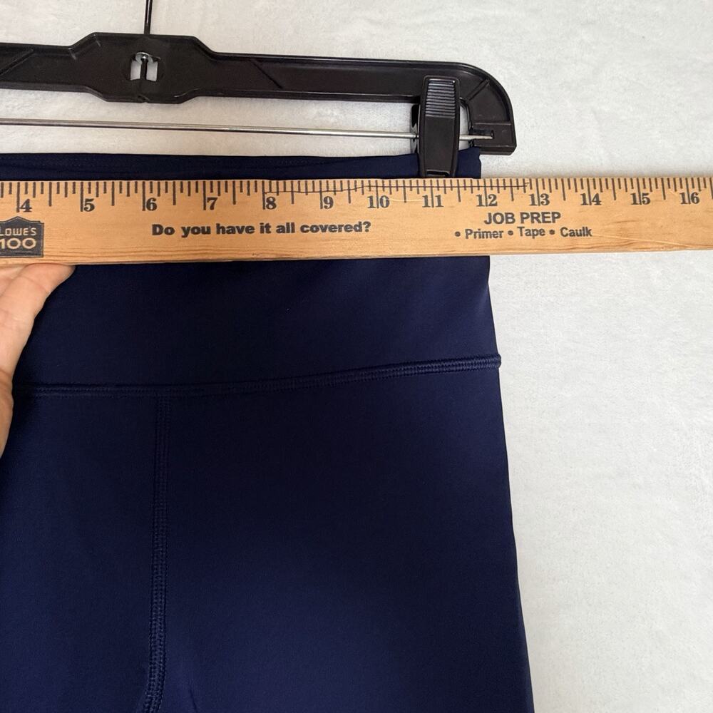 Athleta Navy Blue Accelerate 7/8 Tight Leggings XS Zero Edge Hem Activewear - Picture 3 of 9